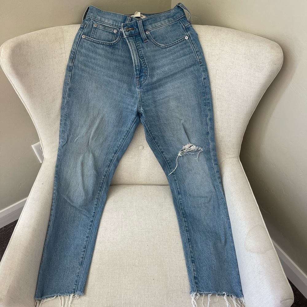 Madewell straight leg jeans !!